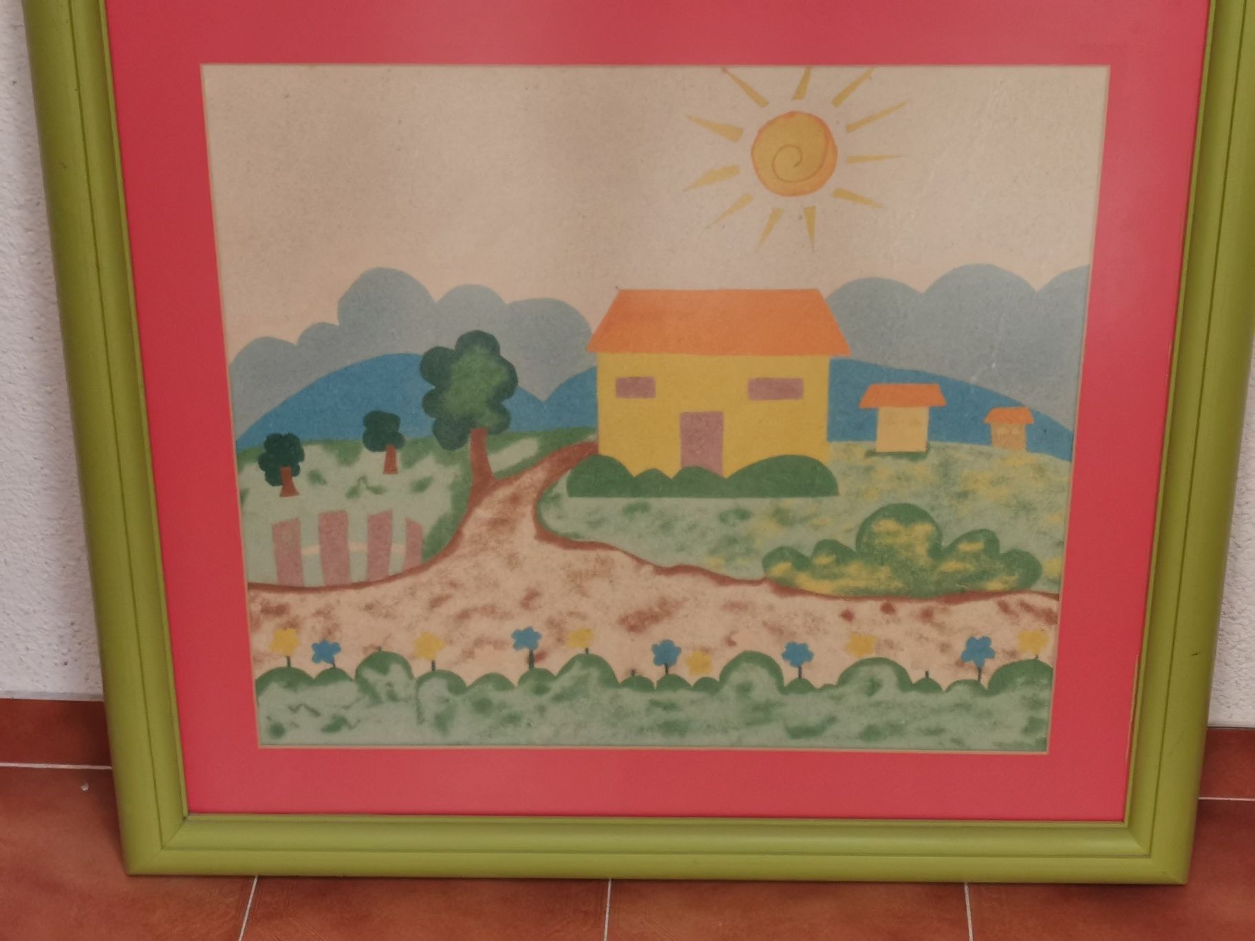 Quadro em areias