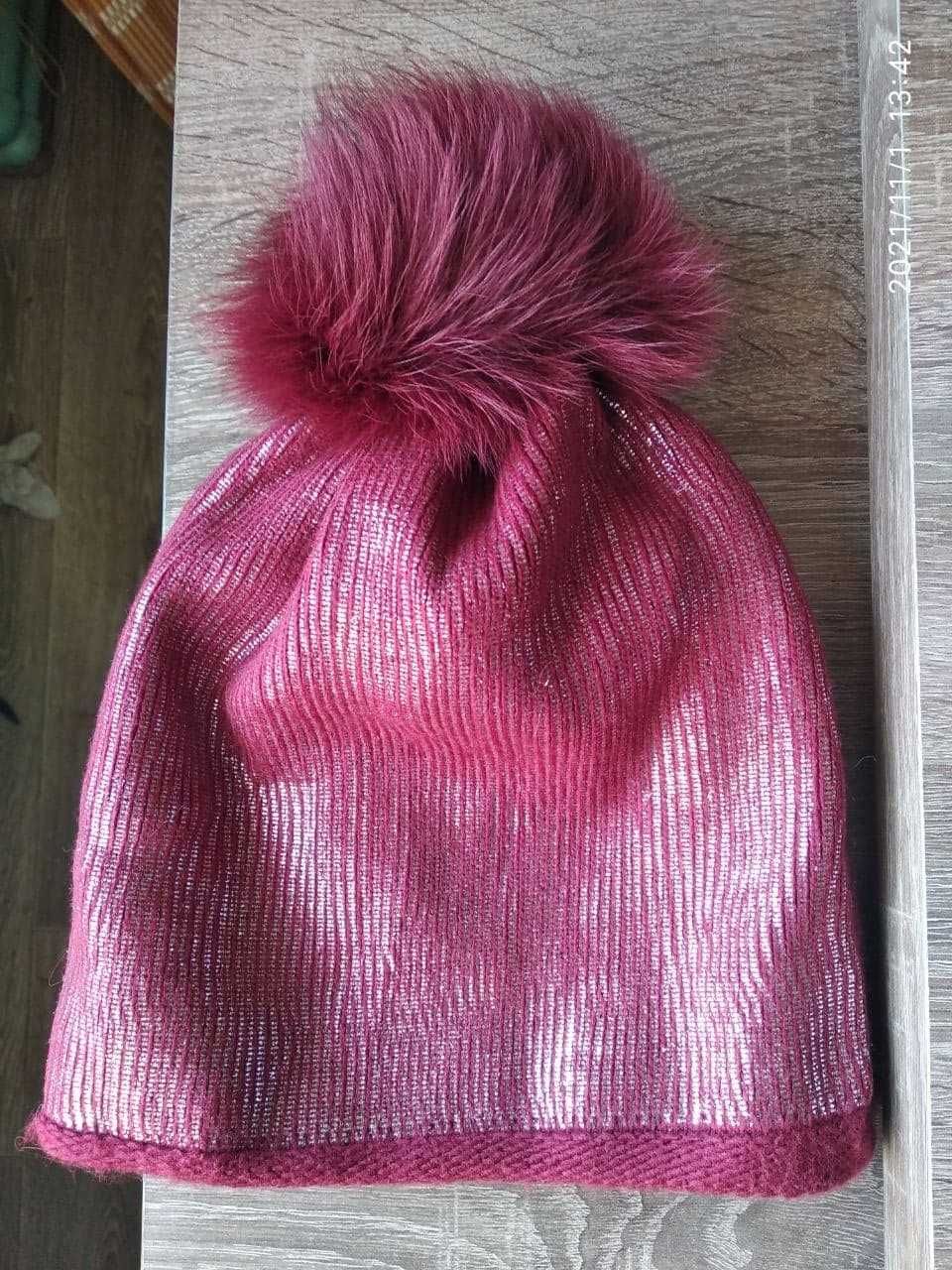 стильная зимняя шапочка