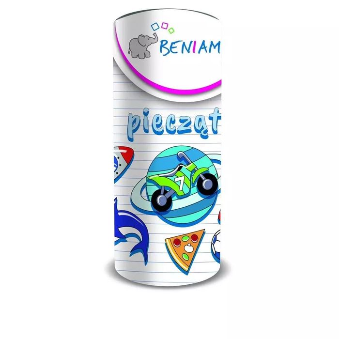Pieczątki drewniane dla chłopców 12el.. Beniamin