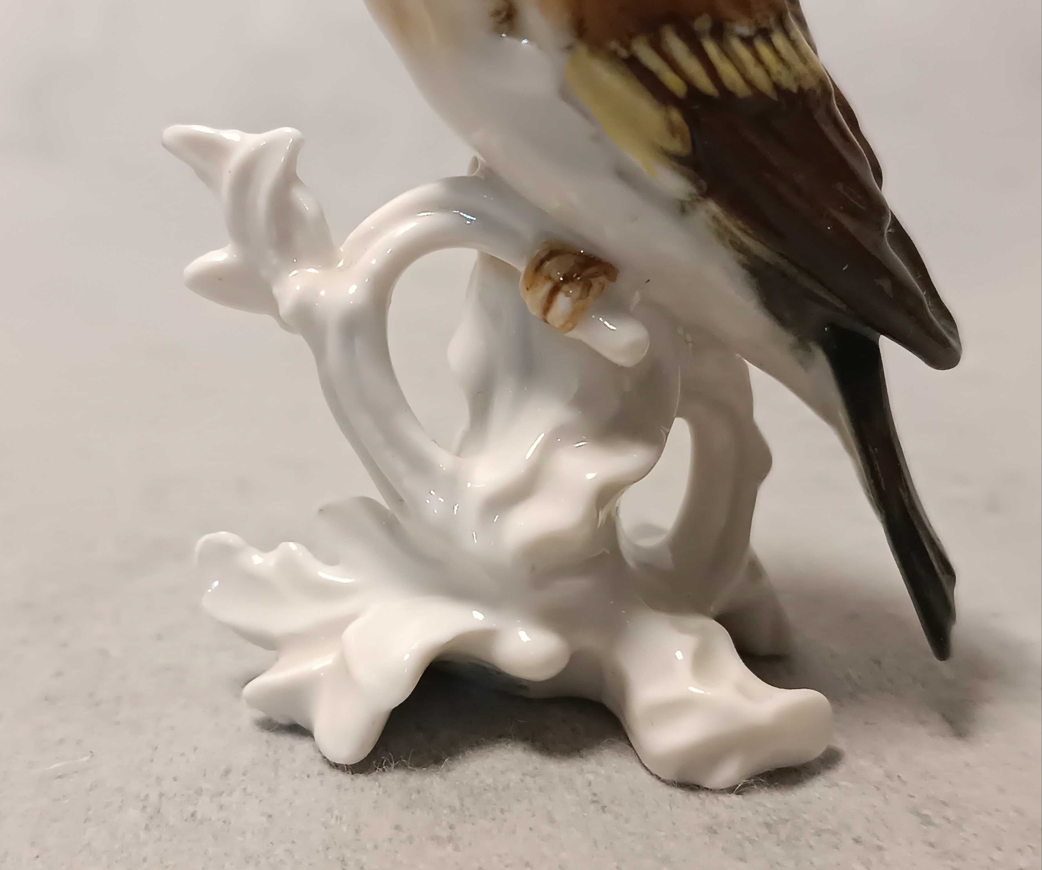 KARL ENS Porcelanowy Ptak Szczygieł VOLKSTEDT Niemcy