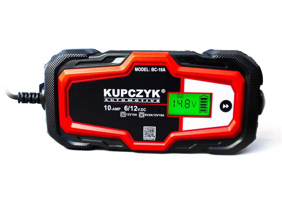 Prostownik mikroprocesorowy do akumulatora 6V 12V BC-10A Kupczyk
