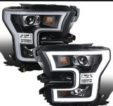 Ford f150 rok 15-17 lampy przod Led drl  komplet