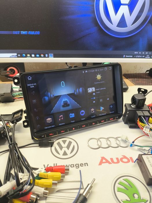 Магнітола Volkswagen, Skoda, Seat, Android 7, 8, 9, дюймів