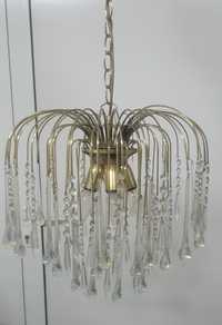Żyrandol kryształowy IDEAL LUX lampa wisząca sufitowa złoty włoski