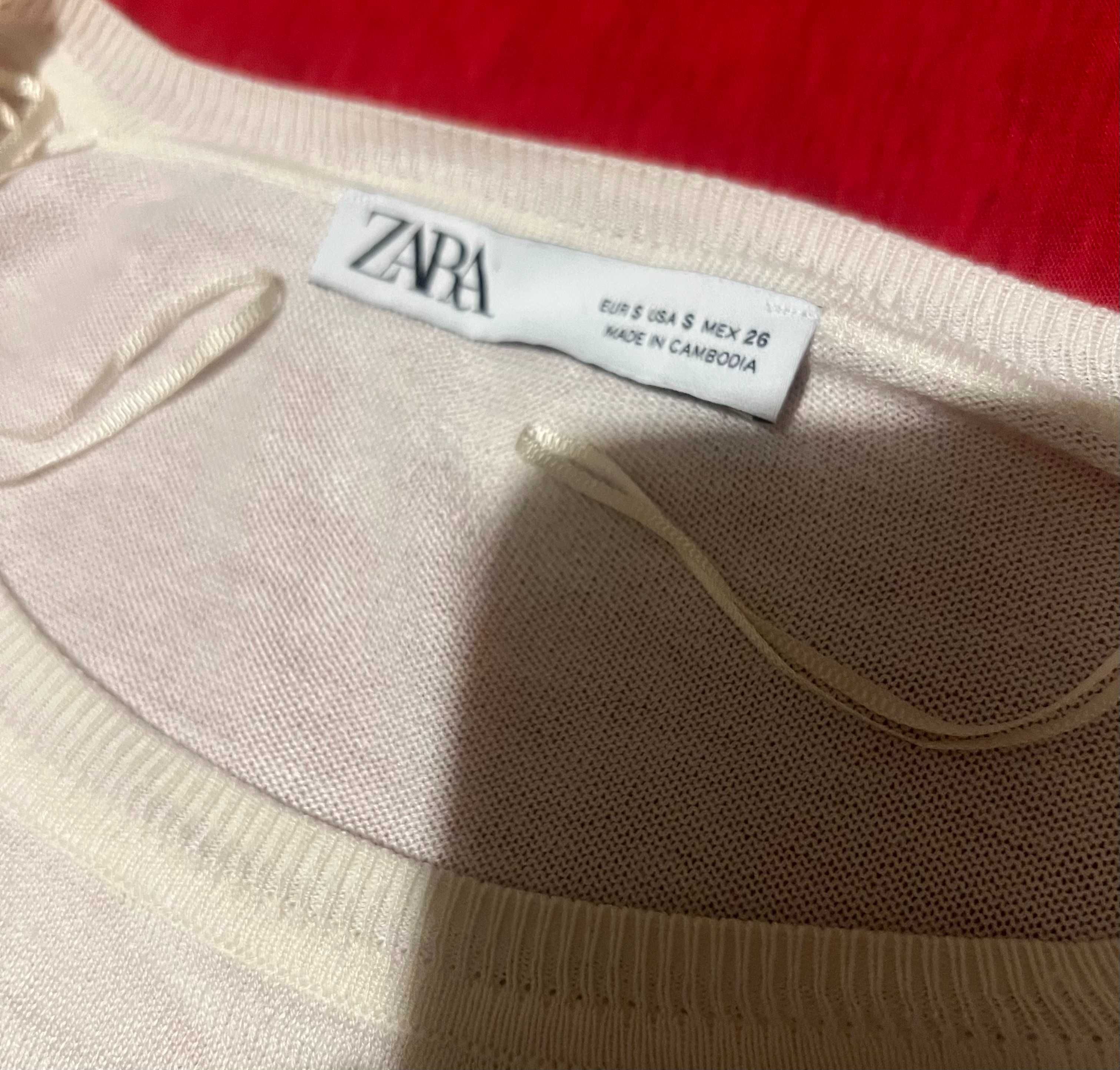 Трендовый свитер свитшот кофта в полоску оверсайз ZARA р.S в идеале!