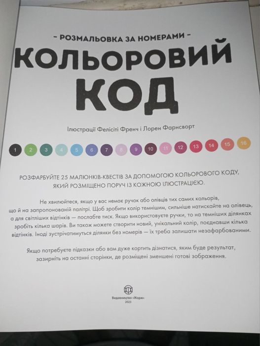 Розмальовка за номерами