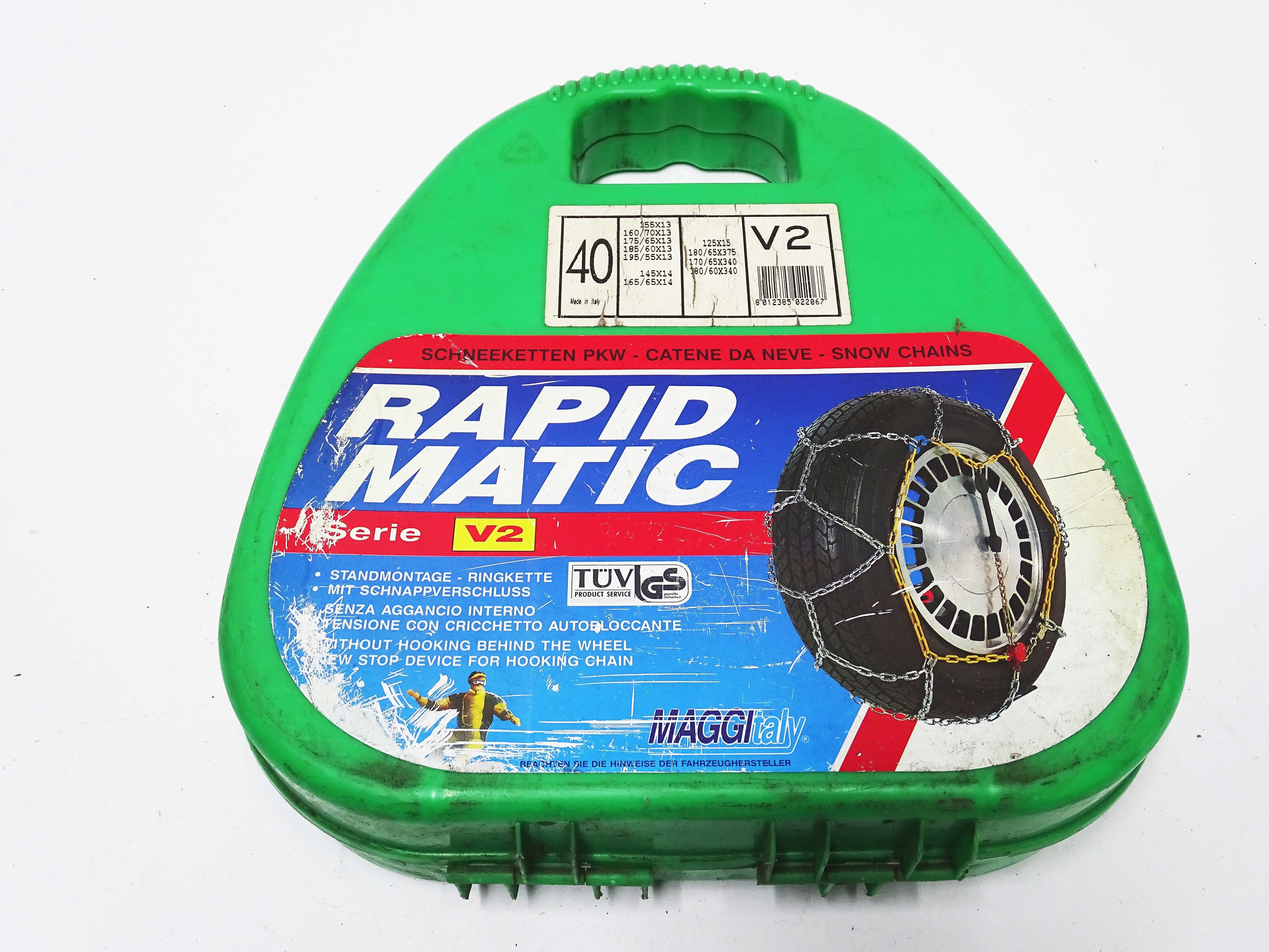 Łańcuchy śniegowe RapidMatic R13 R14 R15 165/65 195/55 175/65