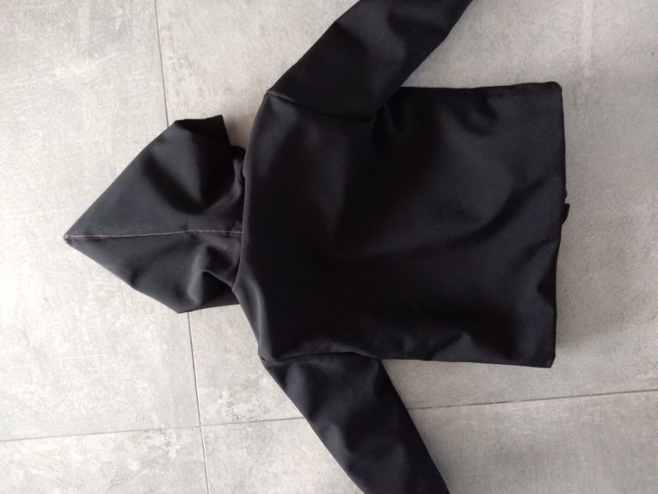 Softshell Ciepły płaszczyk dziecięcy 68/74 czarny. Mary Minky handmade