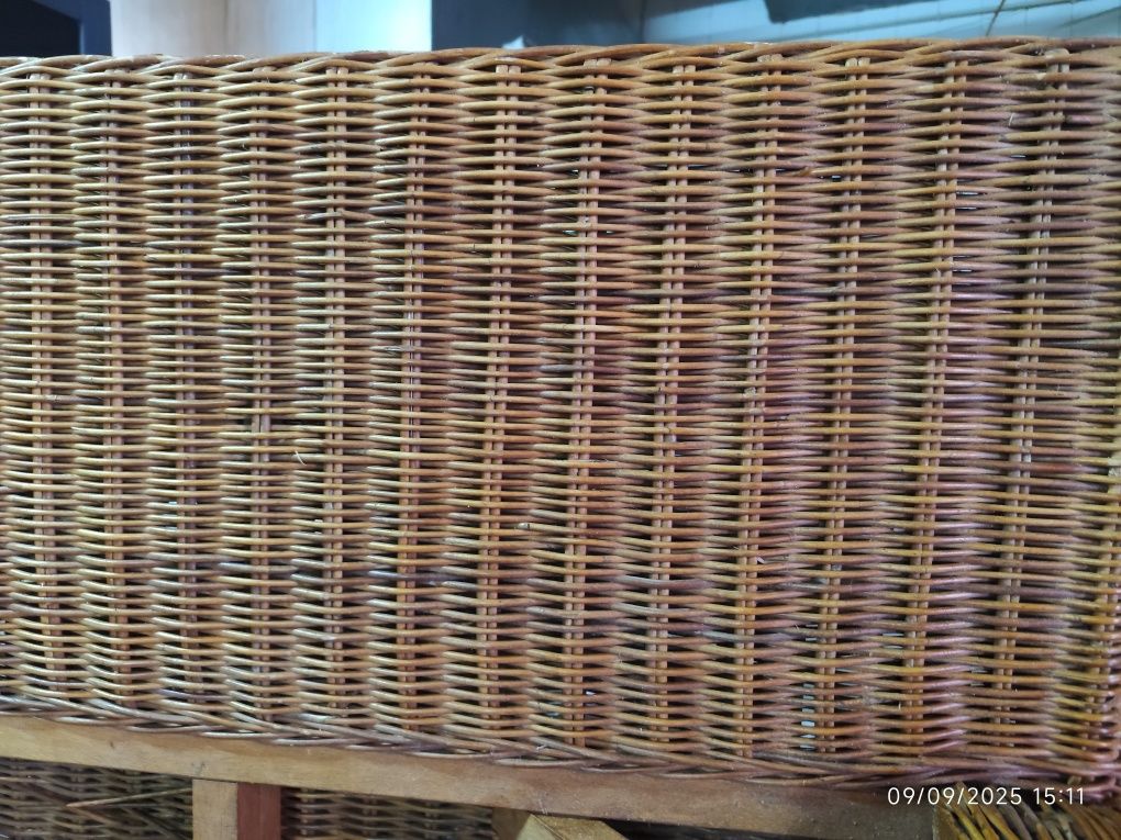 Chaise longue em vime
