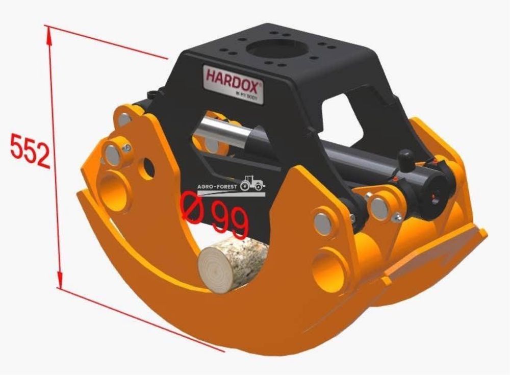 Chwytak do Drewna HDS Zurawia BMF 0.24 Hardox 1.3m Przyczepa Leśna New