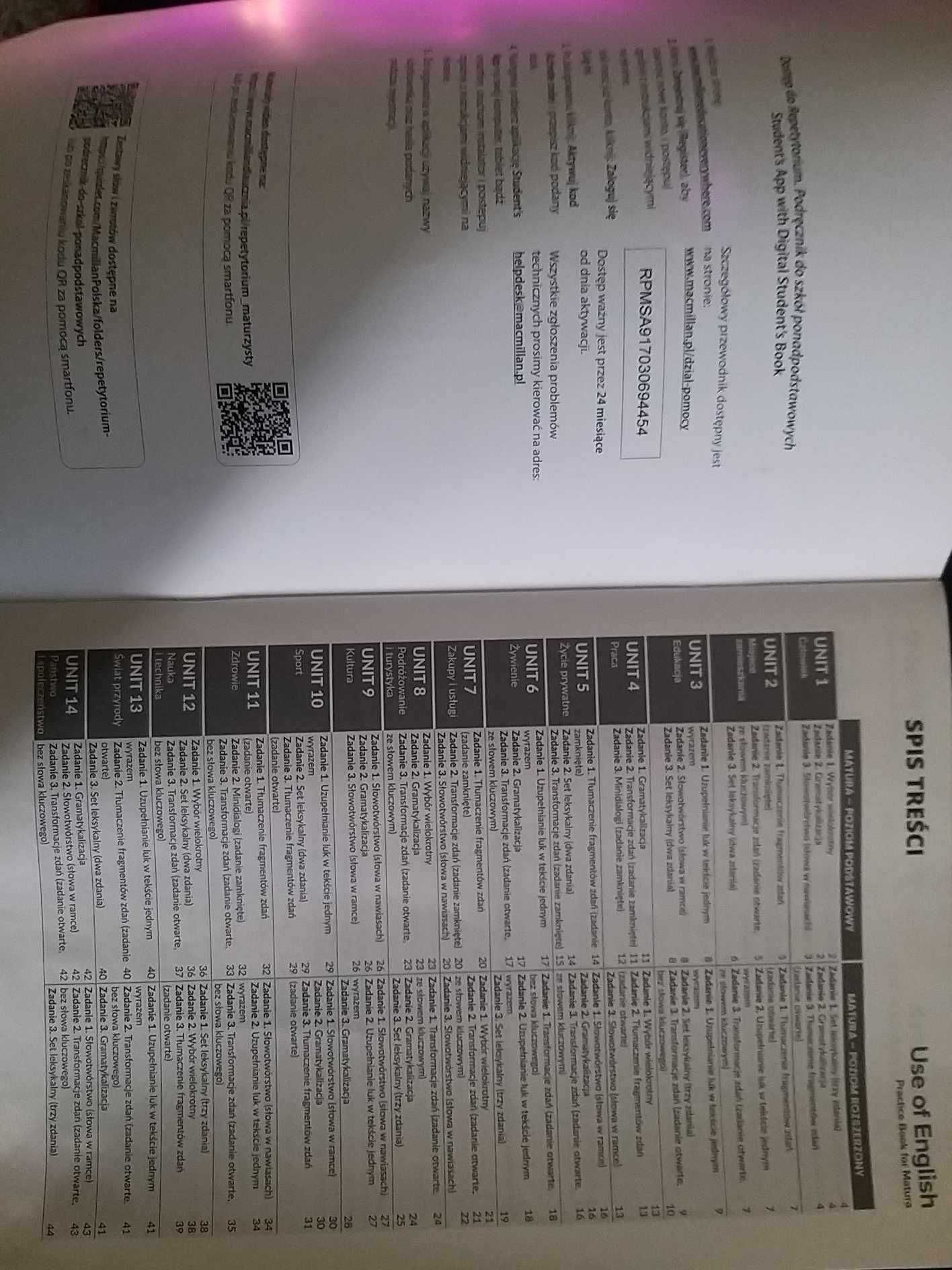 Use of English Practice Book for Matura NOWA