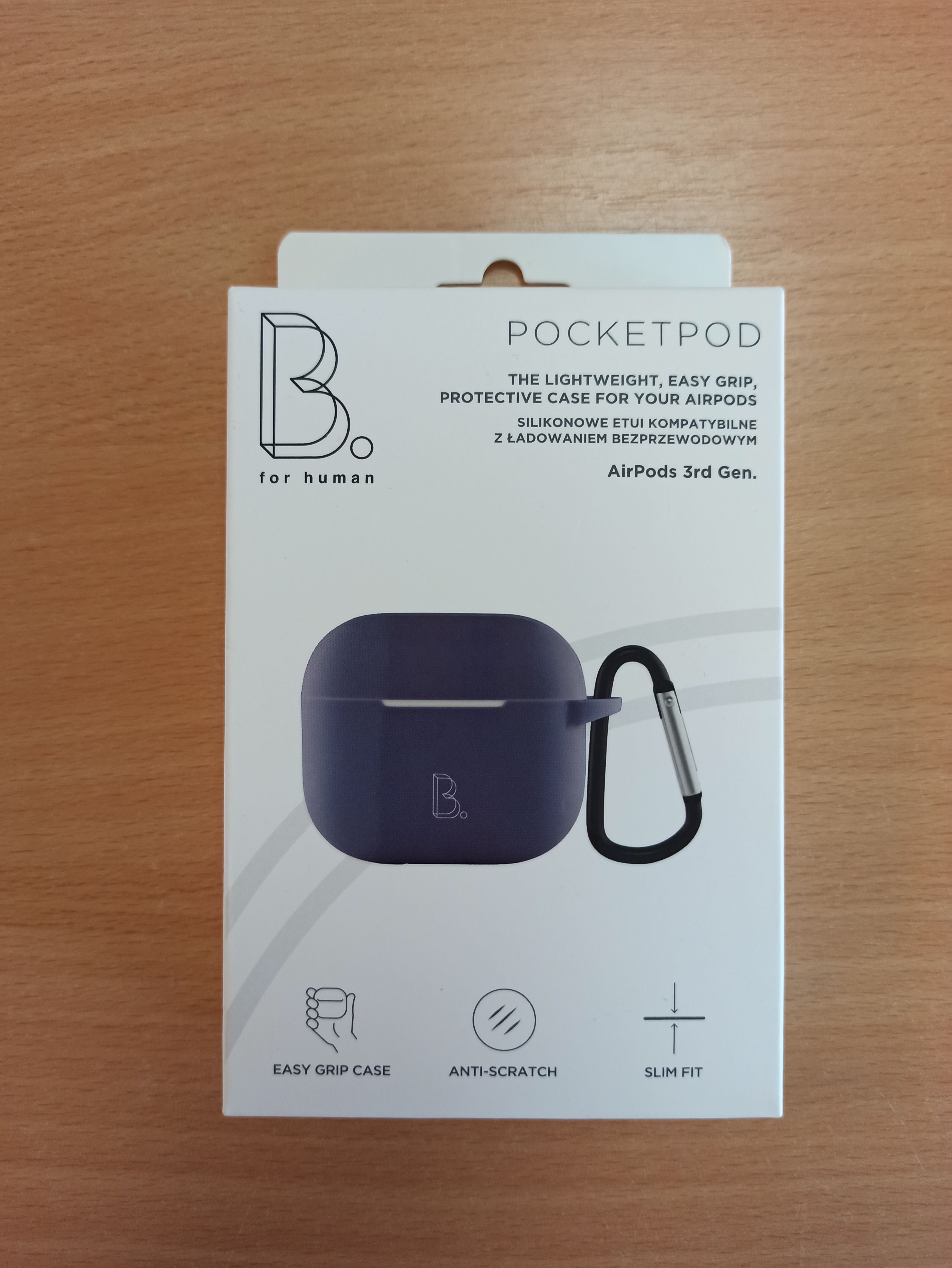 Etui Case PocketPod marki B. Safe dla AirPods 3 gen kolor Lavender