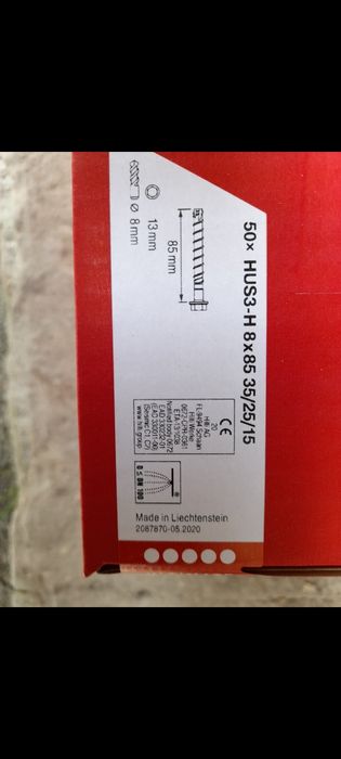 Hilti HSA kotwy dyble