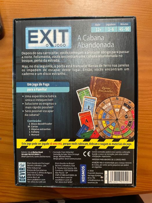 EXIT A cabana abandonada - jogo