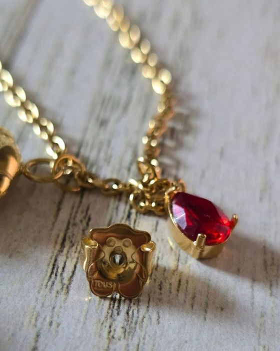 Komplet lancuszek z zawieszka plus kolczyki