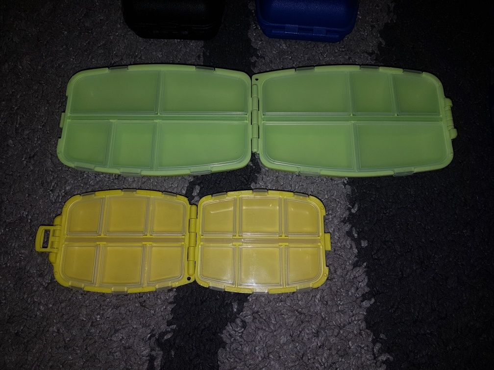 Zestaw NOWE 6 sztuk pudełko organizer na haczyki