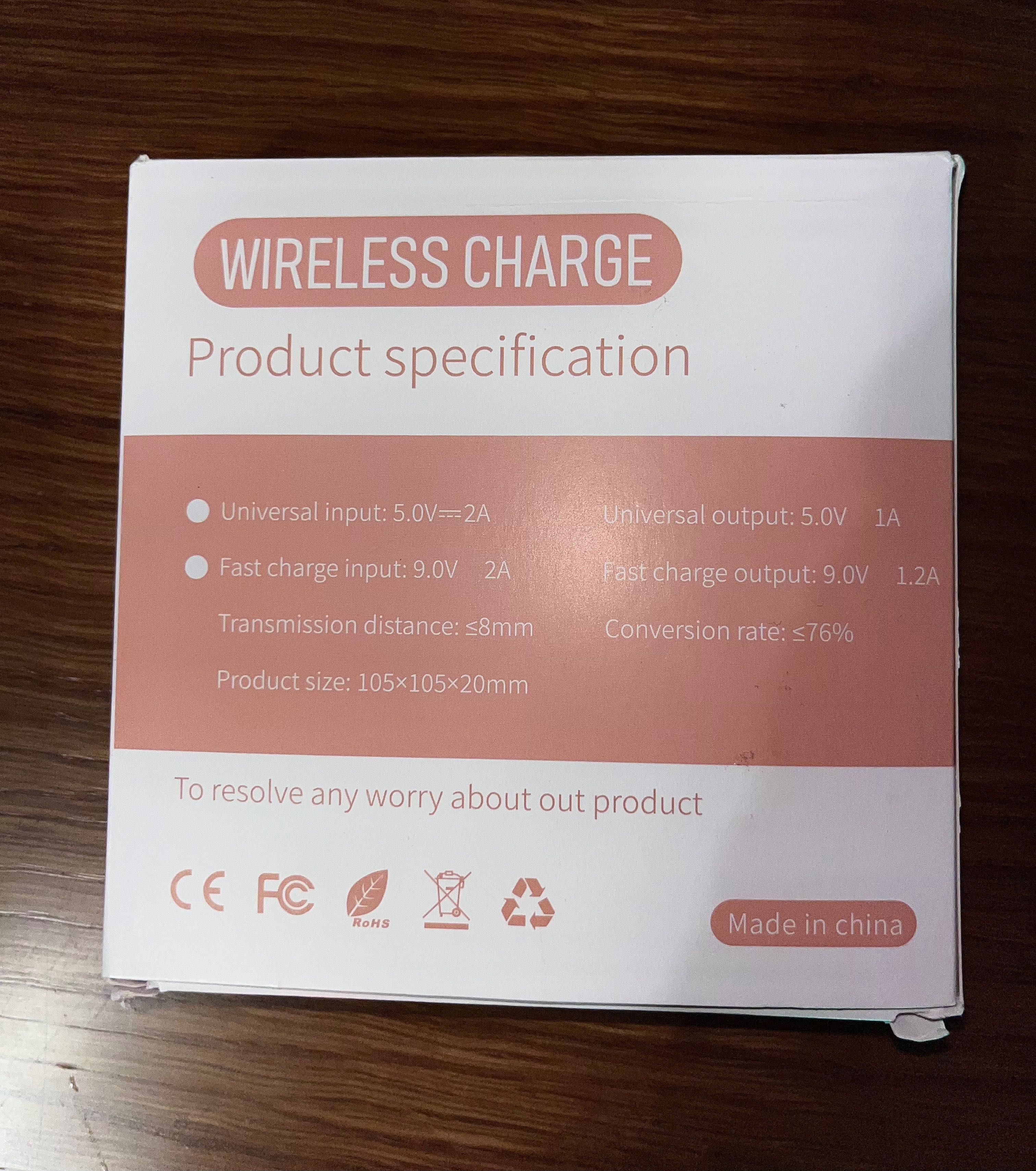 Швидкісна бездротова зарядка. Wireless charge