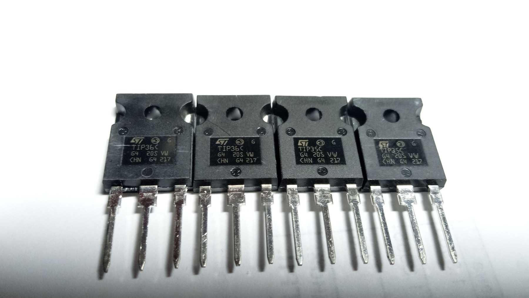 Біполярні транзистори TIP35C TIP36C на автопідсилювач.