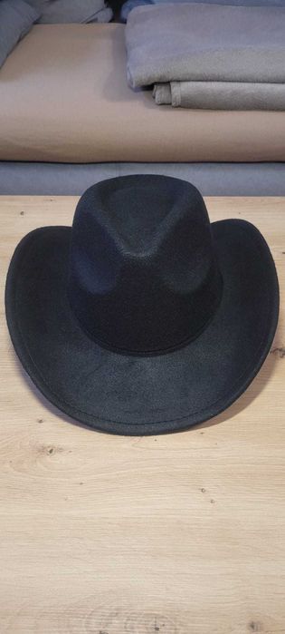 Kapelusz kowbojski czarny klasyczny Wild West Country Western nowy