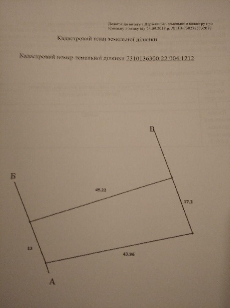 Продам участок с/х назначения Черновцы