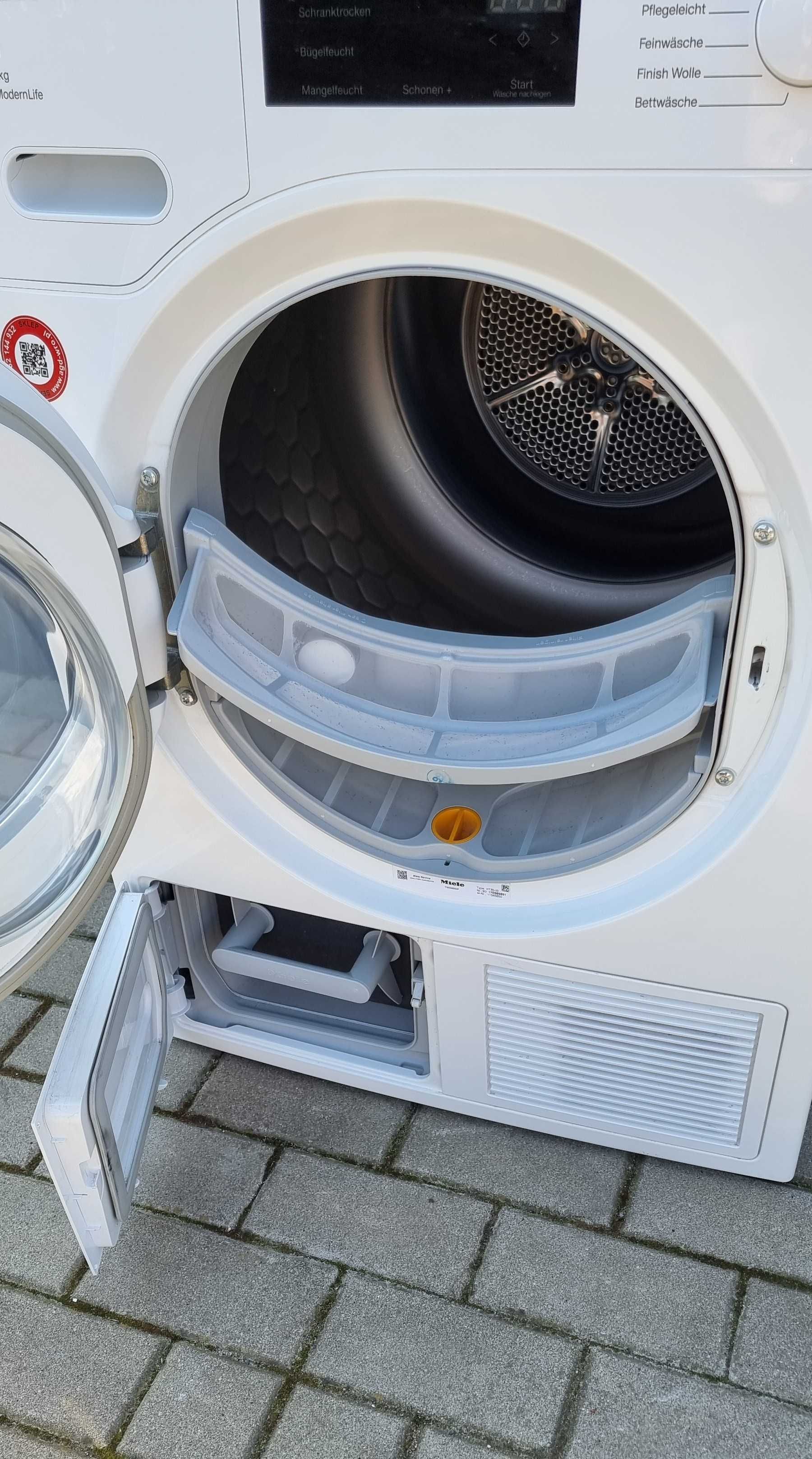 Zestaw Miele. Pralka W1 WSI 863 (jak nowa)+ Suszarka T1 TWD 360, 9/8kg