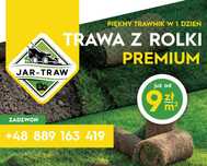 Trawa z rolki trawnik trawnik z rolki transport montaż PREMIUM