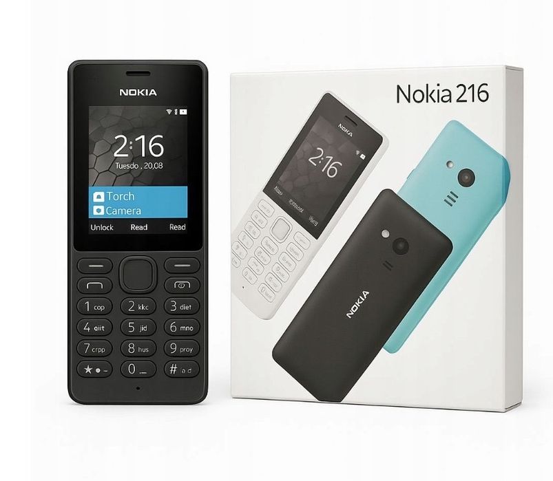 Telefon komórkowy Nokia 216 16 MB / 16 MB 2G czarny