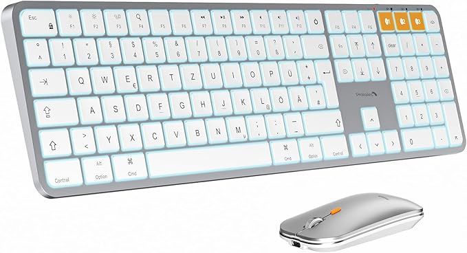 ProtoArc KM100-A Bezprzewodowa Klawiatura do Mac z Myszką