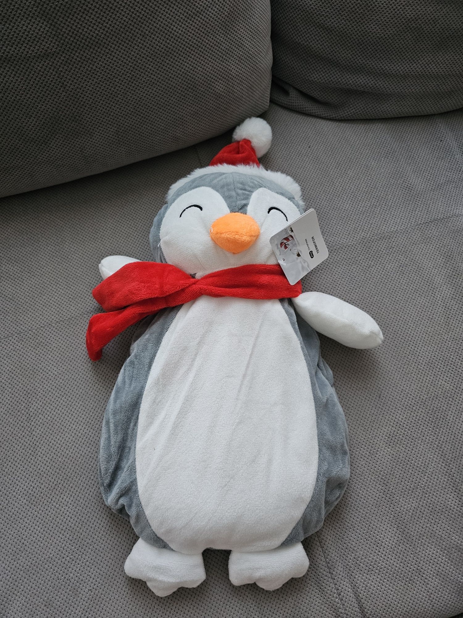 ELOY Christmas pluszowy termofor pingwin, 750ml