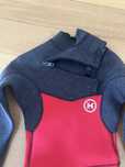 Fato de Surf Junior Premium 4/3 Chest Zip Vermelho