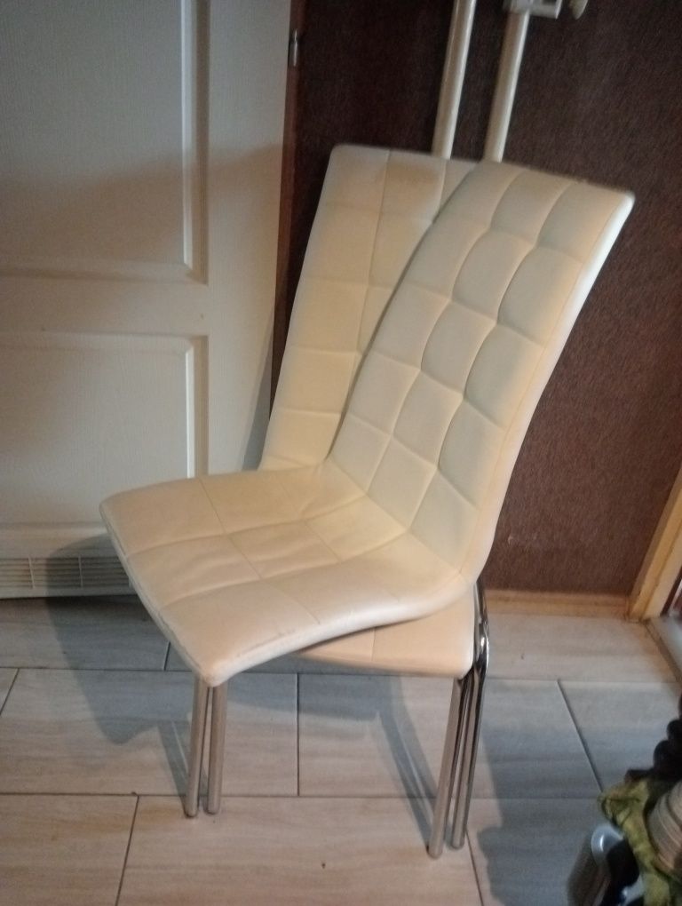 Fotele krzesła białe do negocjacji 2szt .