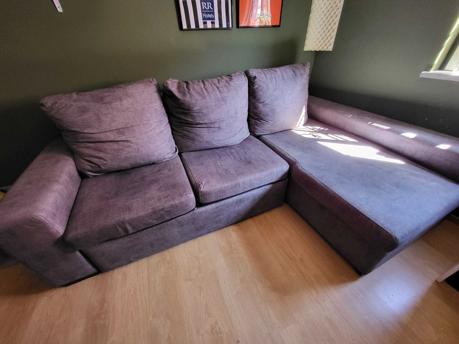 Sofá Chaise Longue - Cinza