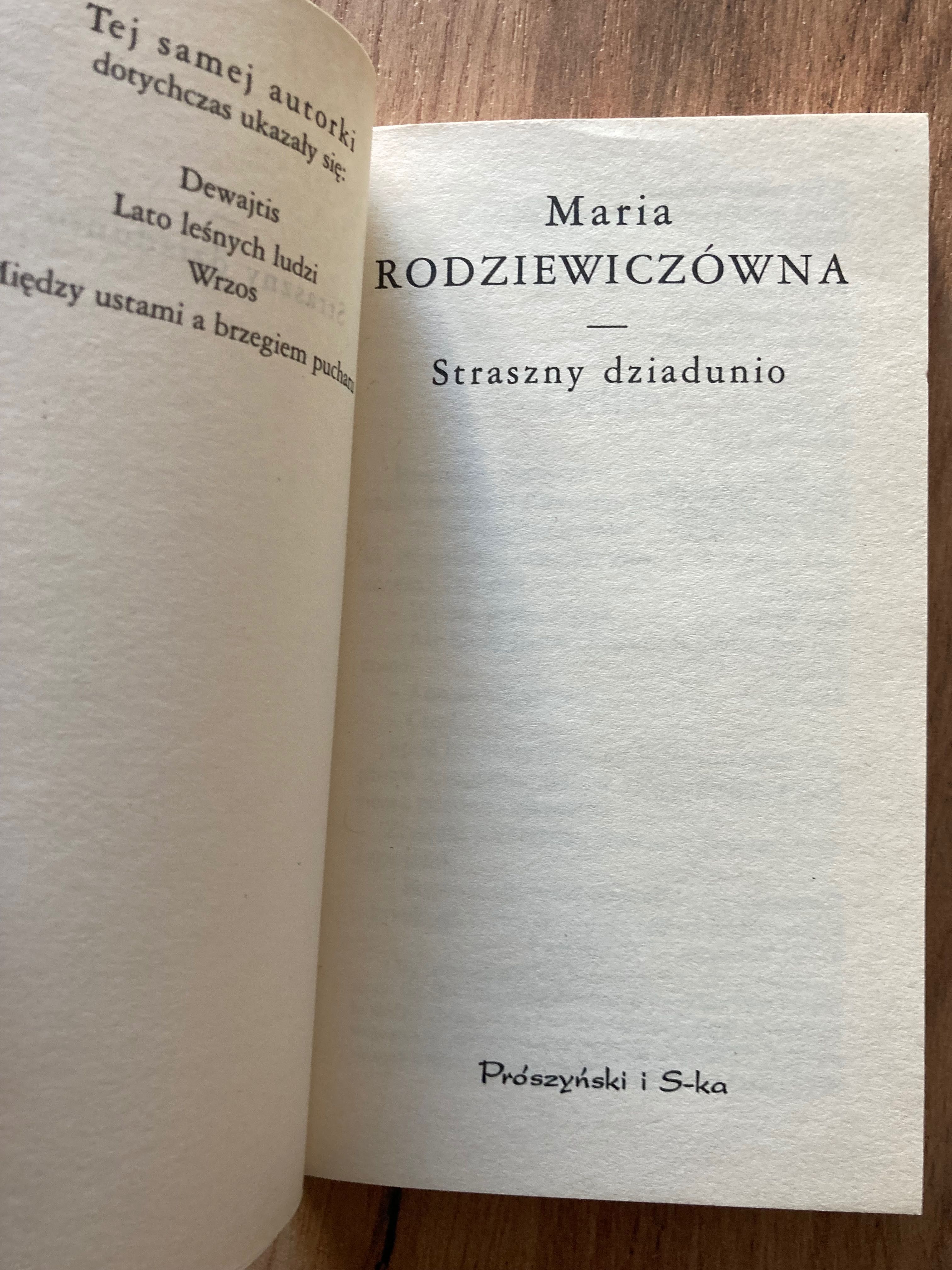 Książka Maria Rodziewiczówna Straszny dziadunio