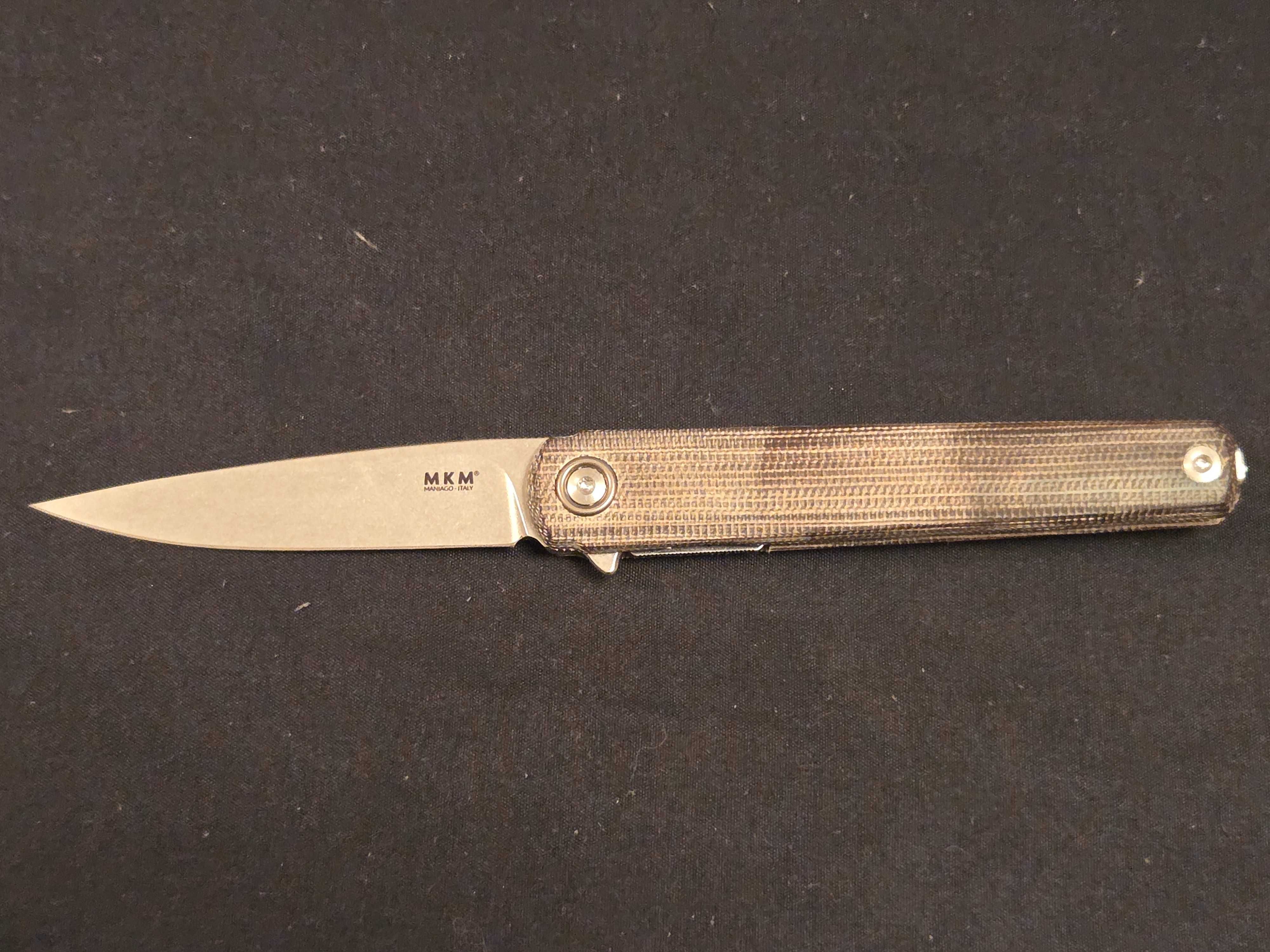 MKM Flame M390 Drop Point Micarta by Michael Zieba