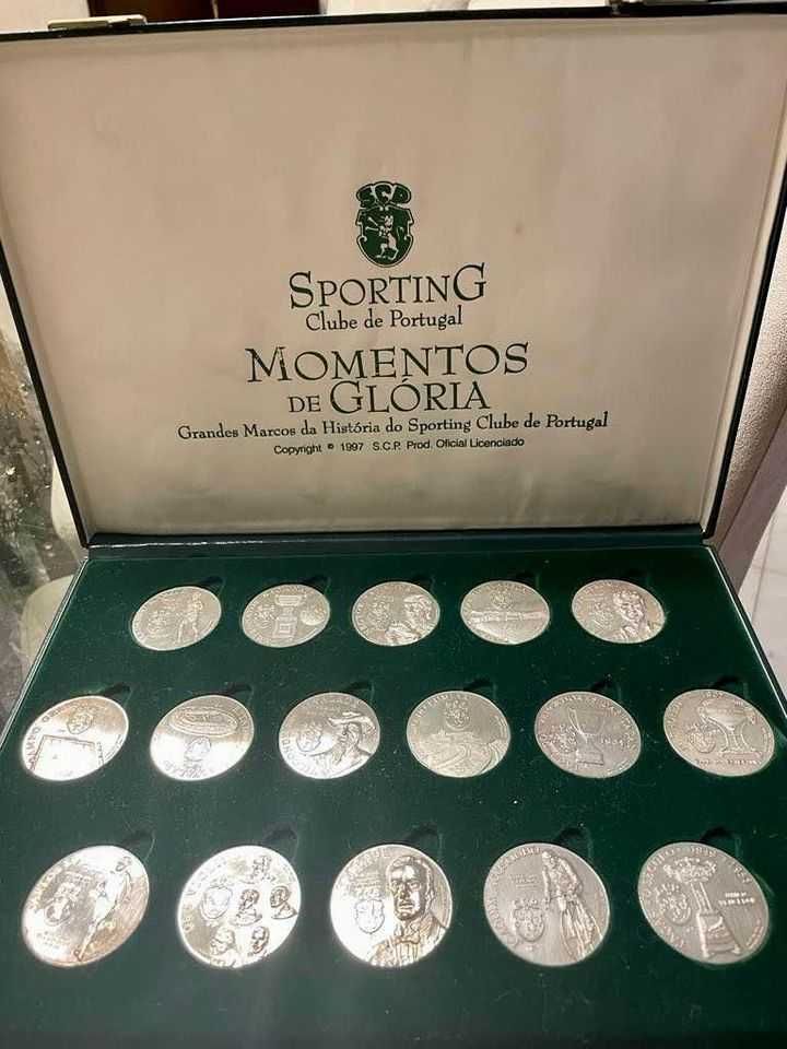Medalhas de prata Coleção Momentos de Glória do Sporting C.P.