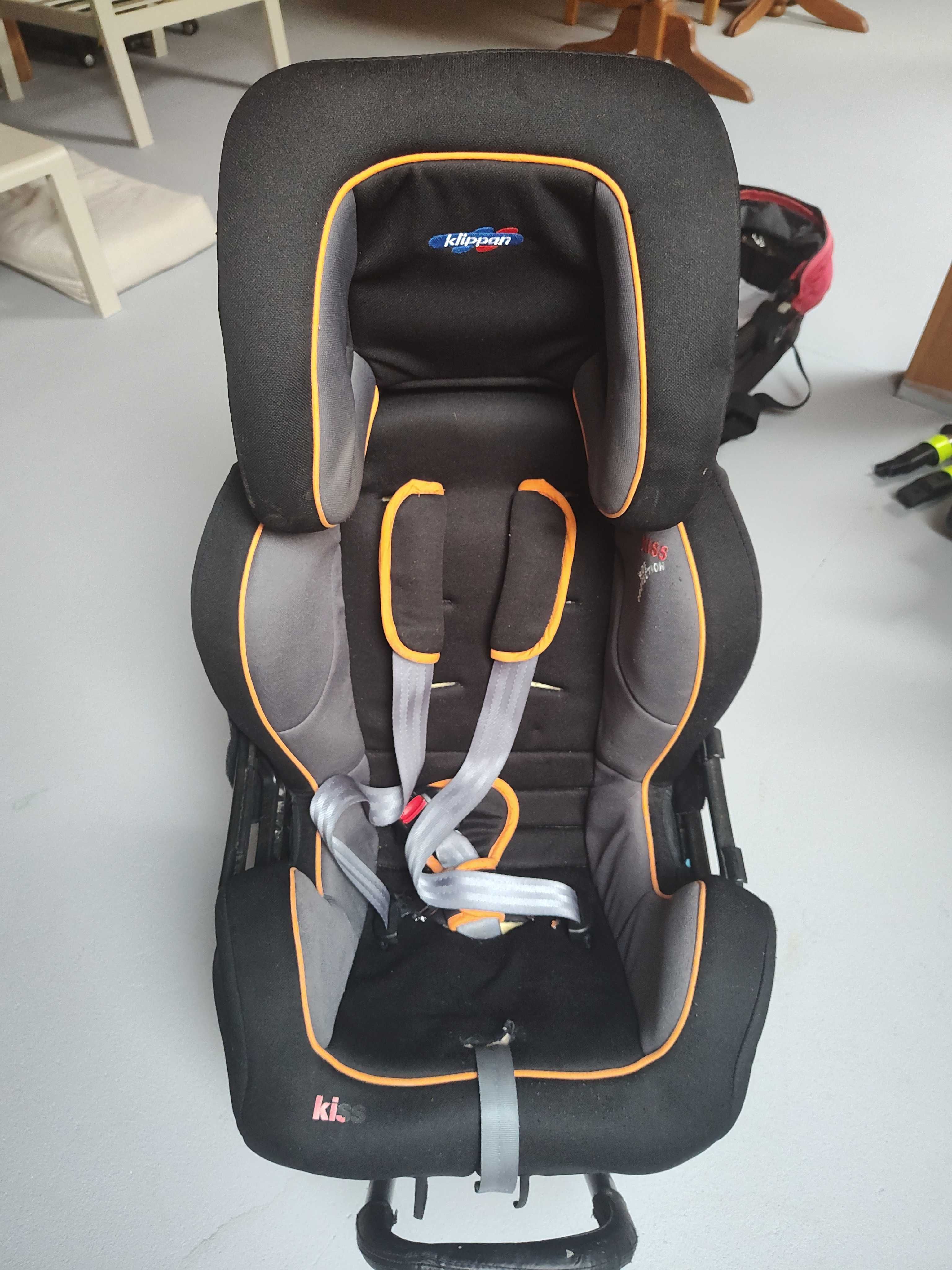 Klippan fotelik samochodowy KISS 2 Plus RWD 0-18kg stan BD, test plus