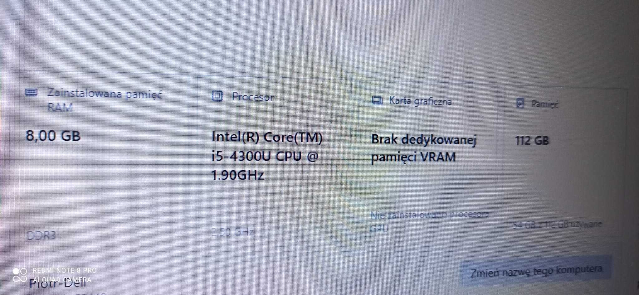 Laptop DELL Latitude E5440 14" Intel Core i5-4300U |8 GB RAM