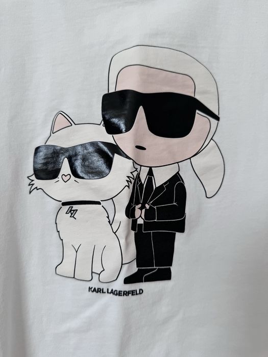 Футболка Karl Lagerfeld Оригинал. Хлопковая футболка Карл Лагерфельд S
