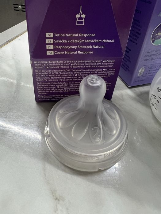 Пляшечка для годування Philips avent, соска потік 2