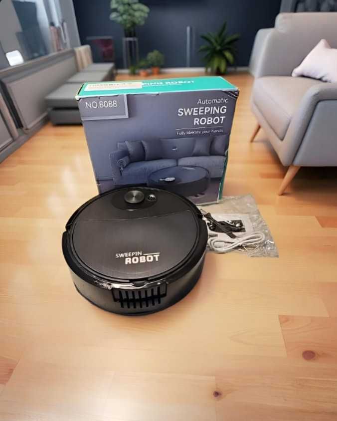 Розумний робот-пилосос 3в1 для дому sweeping robot чорний
