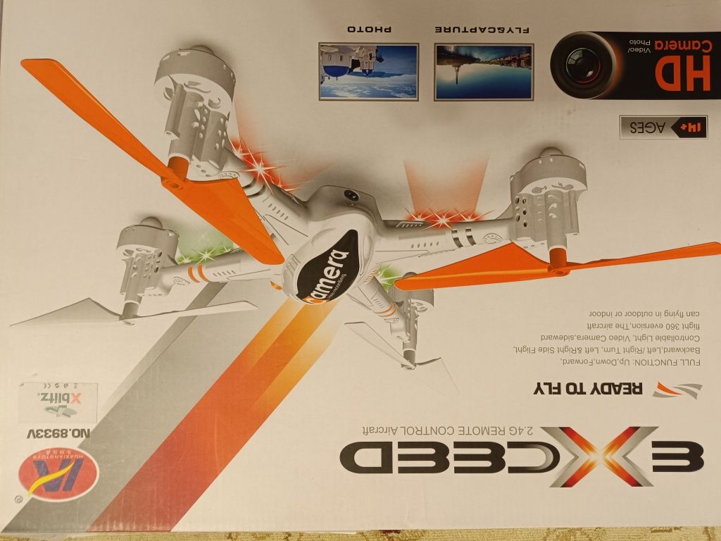 Dron Excced 2,4G,kamera HD