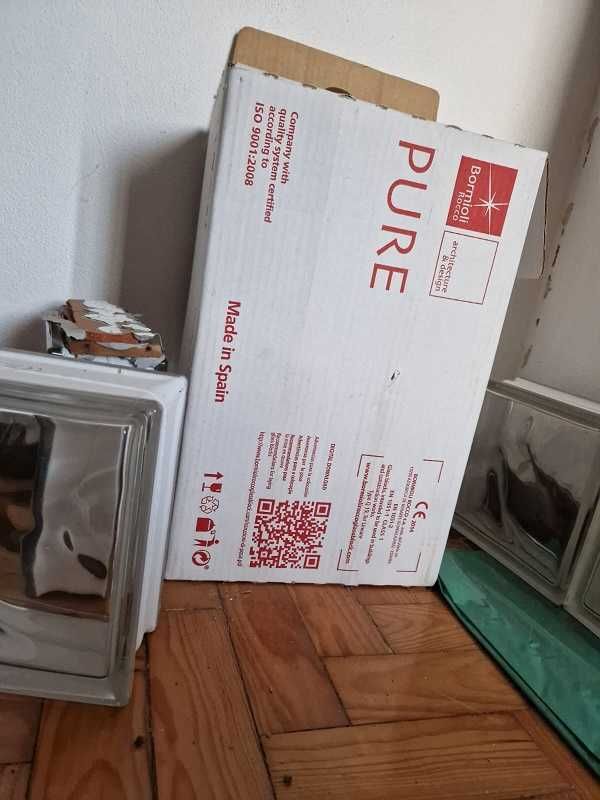 10 tijolos vidro duplo novos