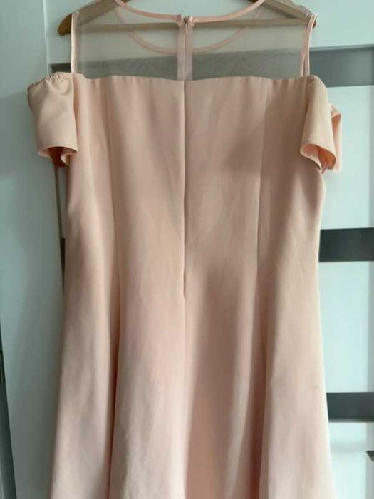 Sukienka  wizytowa pudrowy róż na wesele/imprezę