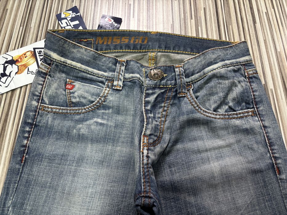 Spodnie damskie jeans roz.25 pas 70 cm Miss Sixty nowe niebieskie