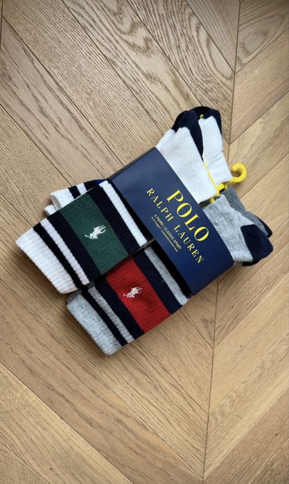 Zestaw 4x Skarpety Męskie Ralph Lauren 40-46
