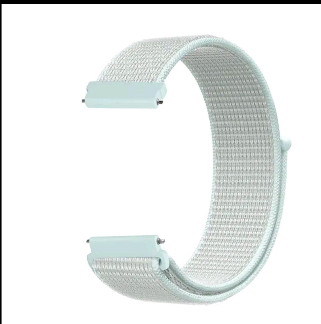 20mm Bracelete em Nylon, Loop (Nova) Branca