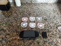 Sony PSP consola original com 11 jogos, para reparação ou actualização