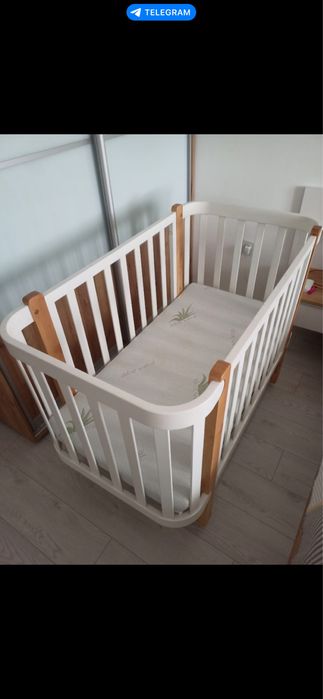 Ліжко з маятником дитяче ,кроватка для новонародженоі дитини !
