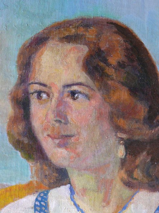 Hans Weber Furer przedwojenny obraz olejny