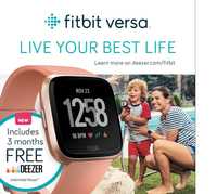 Розумні годинник Fitbit Versa Peach/Rose Gold Aluminum (FB505RGPK)